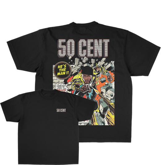 50 Comic Graphic Tee Front and Back Print