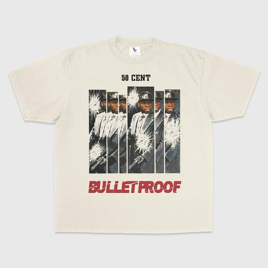 50 Inspired Bulletproof Rap Graphic Tee