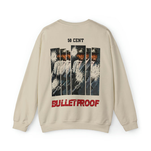 50 Bulletproof Comic Graphic Front and Back Print Sweatshirt