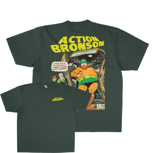 ACTION BRONSON COMIC GRAPHIC TEE - FRONT & BACK PRINT - 808's