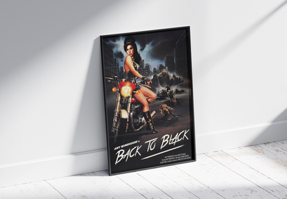 Amy - Black To Black Inspired Retro Movie Style Poster