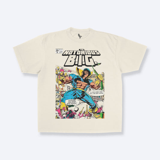 B.I.G BIGGIE SUPERHERO - COMIC STYLE TEE - 808's