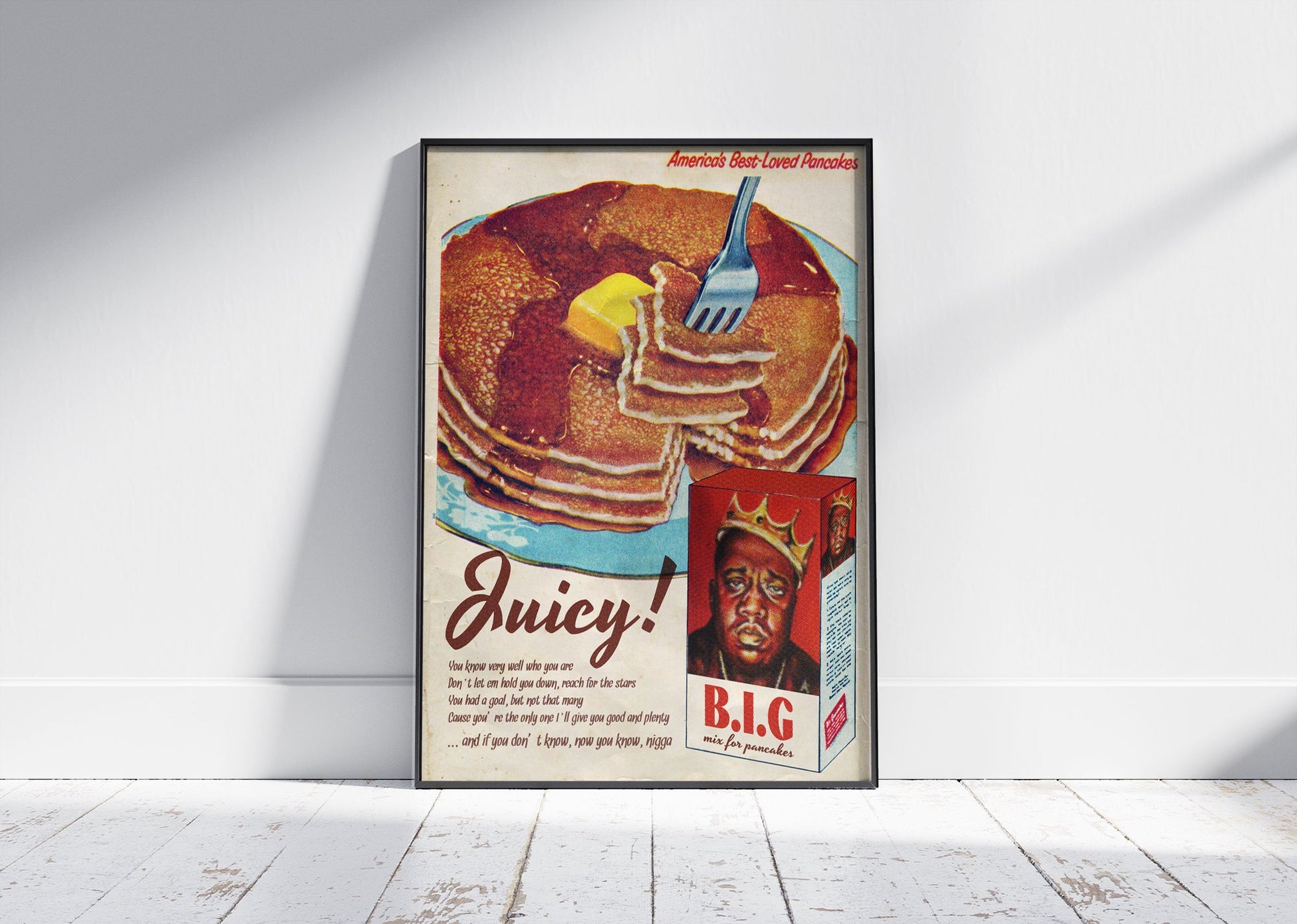 B.I.G Inspired Juicy Vintage Advertising Poster - 808's