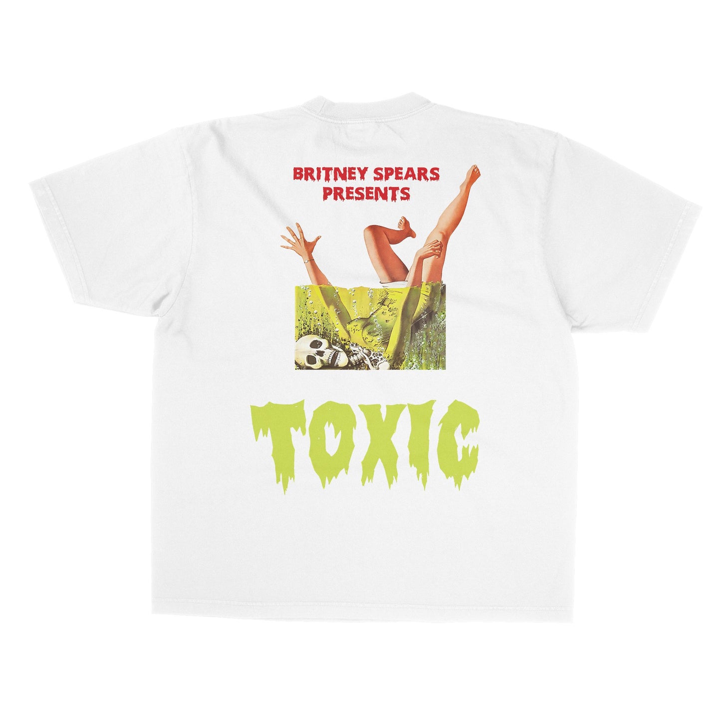 BRITNEY TOXIC HORROR STYLE GRAPHIC TEE - FRONT & BACK PRINT - 808's