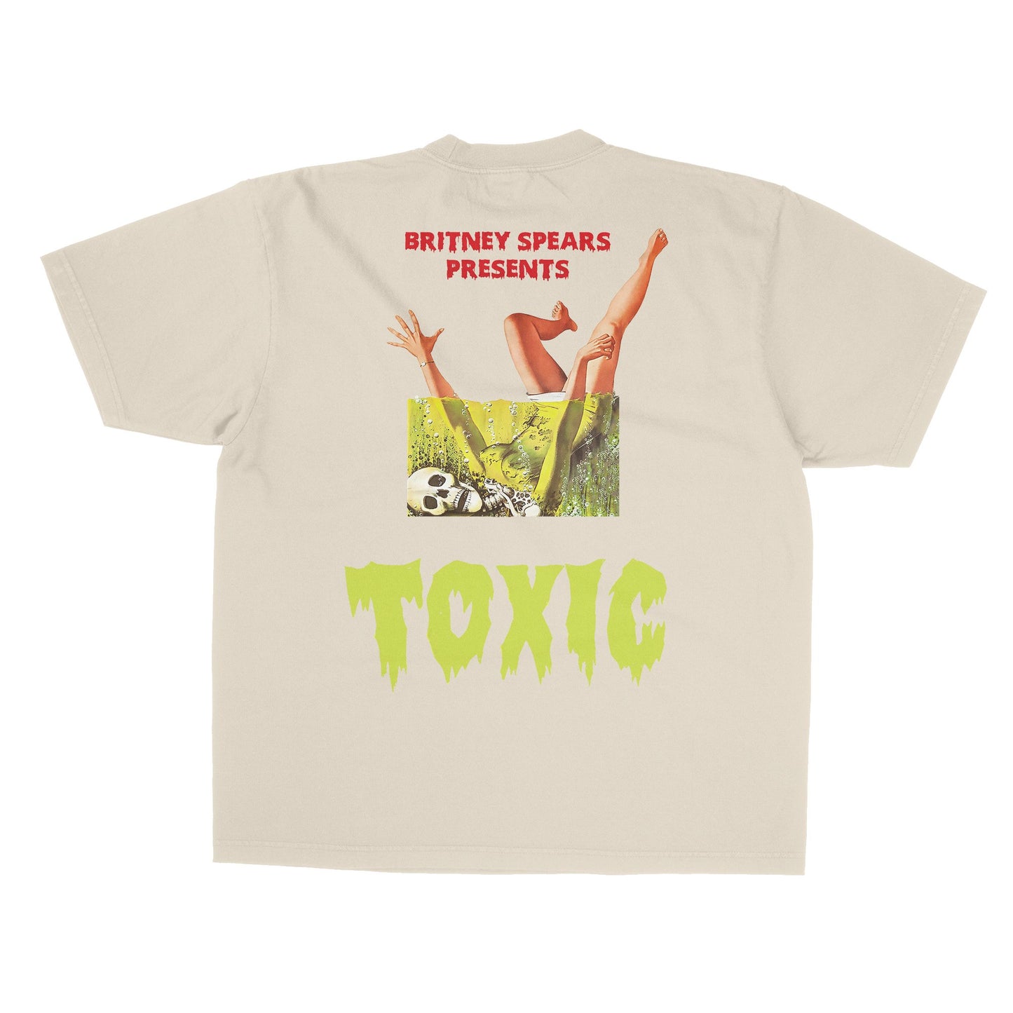 BRITNEY TOXIC HORROR STYLE GRAPHIC TEE - FRONT & BACK PRINT - 808's