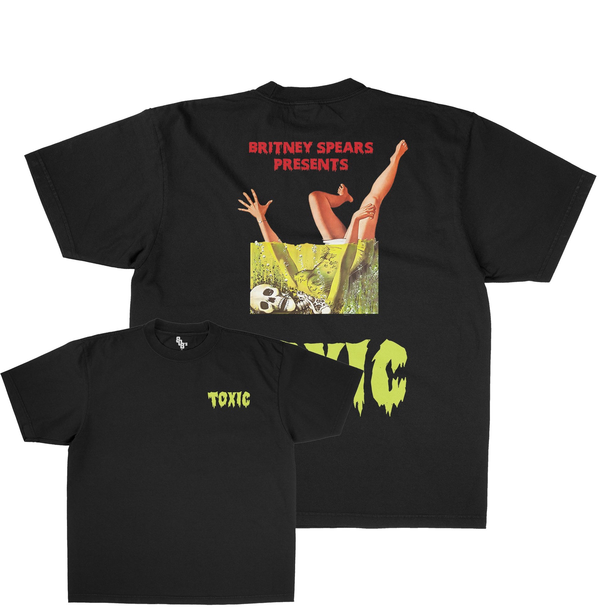 BRITNEY TOXIC HORROR STYLE GRAPHIC TEE - FRONT & BACK PRINT - 808's