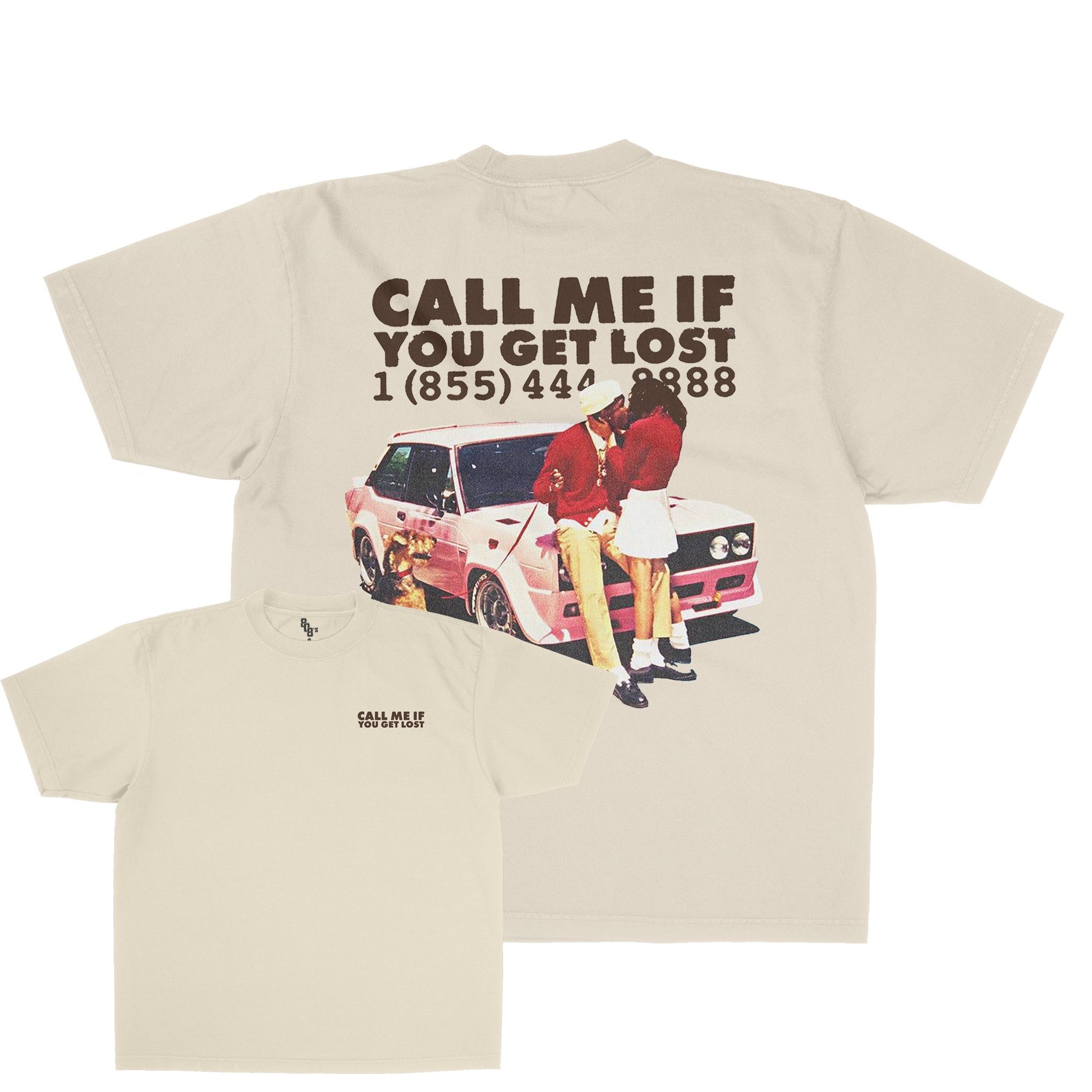 CALL ME IF YOU GET LOST TEE - FRONT AND BACK PRINT - 808's