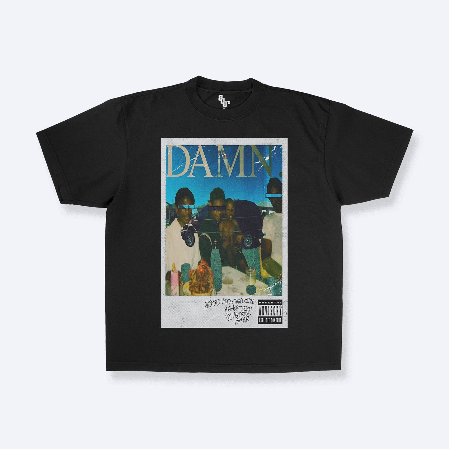 DAMN X GOOD KID M.A.A.D CITY GRAPHIC TEE - 808's