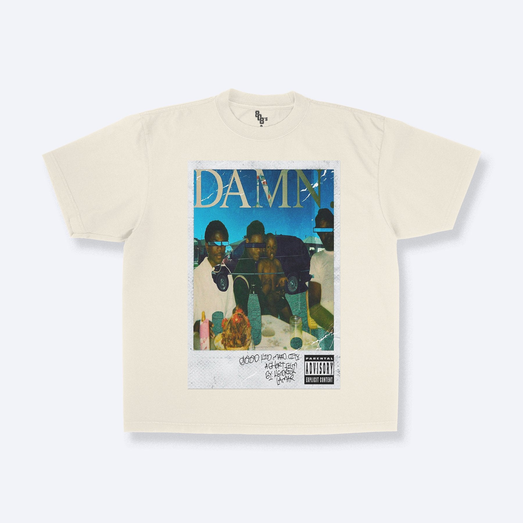 DAMN X GOOD KID M.A.A.D CITY GRAPHIC TEE - 808's