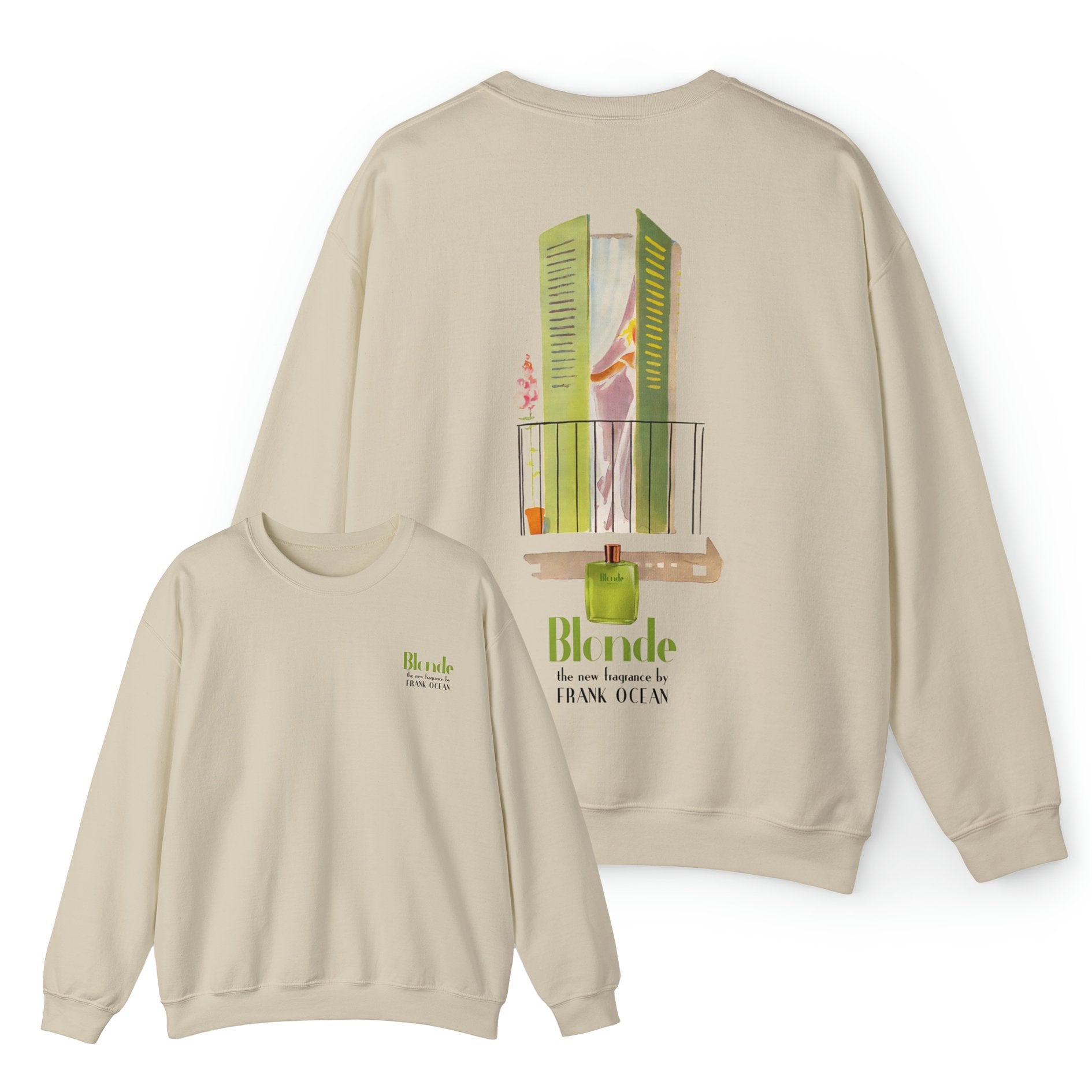 Frank Album Blonde Inspired Vintage Advertising Style Front & Back Print Sweatshirt - 808's