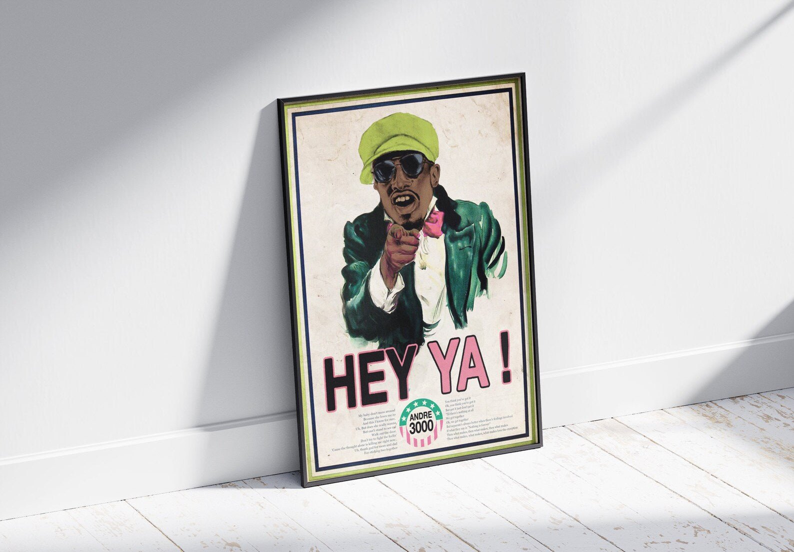 HEY YA! VINTAGE ADVERTISING POSTER - 808's