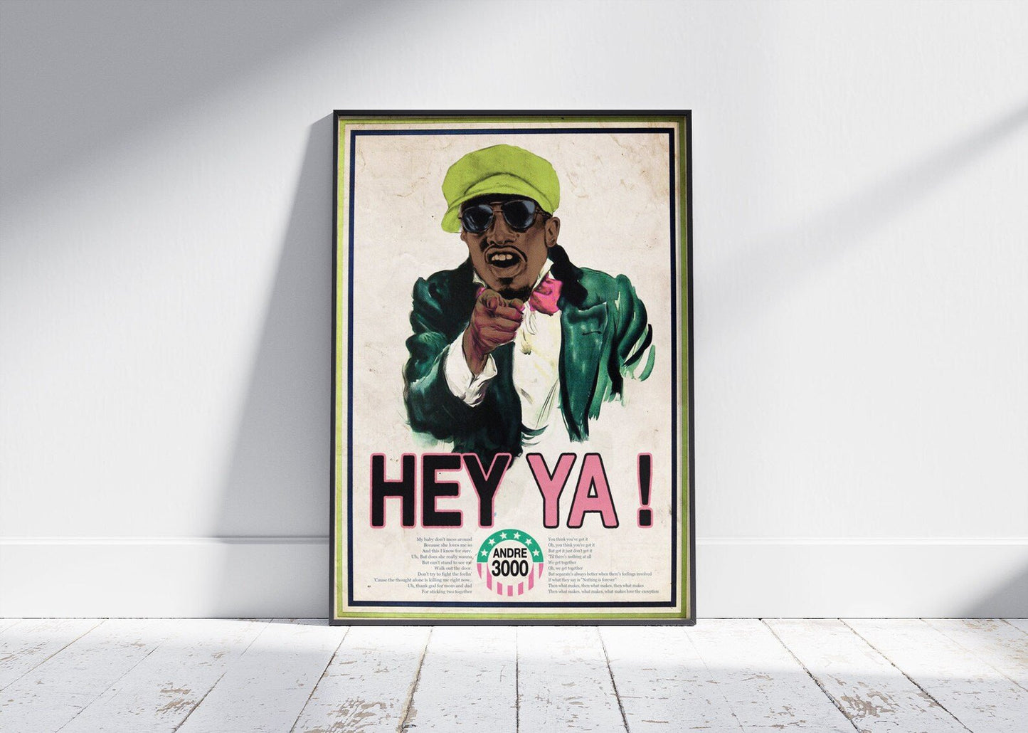 HEY YA! VINTAGE ADVERTISING POSTER - 808's