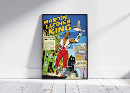 MLK - MARTIN LUTHER KING INSPIRED COMIC STYLE POSTER - 808's