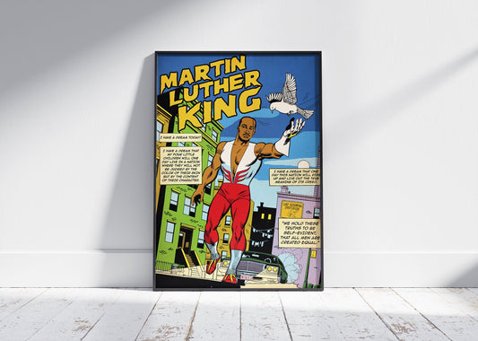 MLK - MARTIN LUTHER KING INSPIRED COMIC STYLE POSTER - 808's