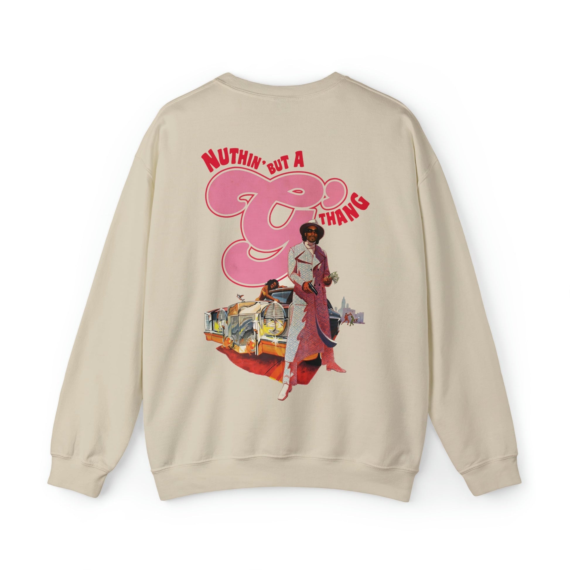 Snoop Nuthin' But a G Thing Graphic Front & Back Print Sweatshirt - 808's