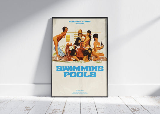 SWIMMING POOLS VINTAGE COMIC STYLE POSTER - 808's