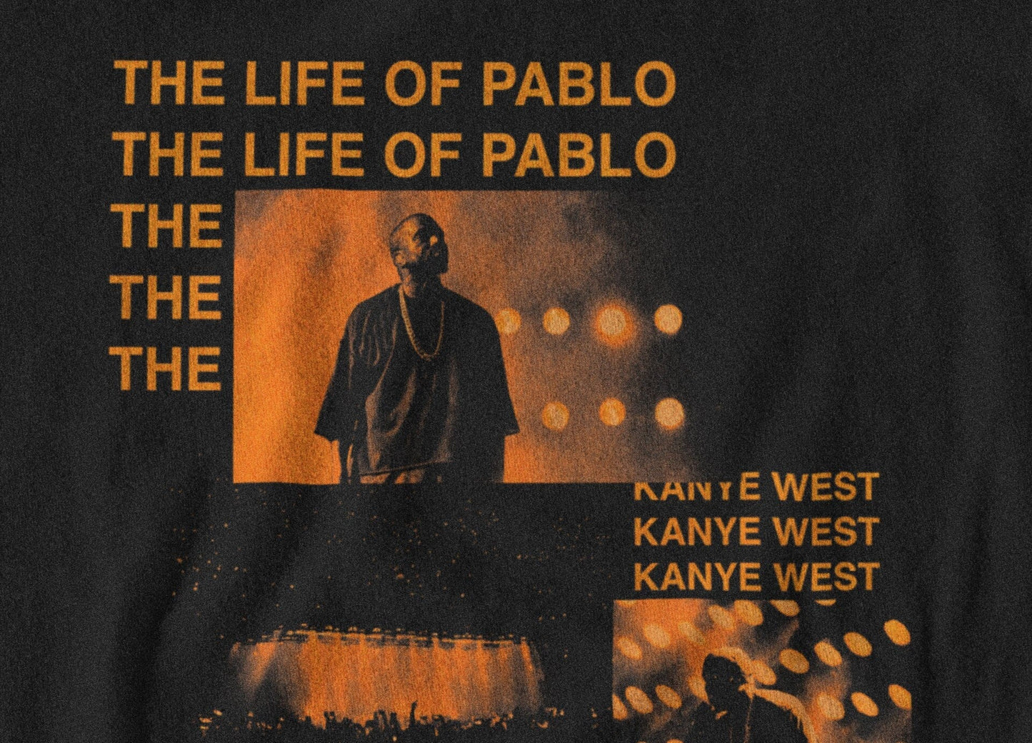 THE LIFE OF PABLO ALBUM COVER STYLE TEE - 808's