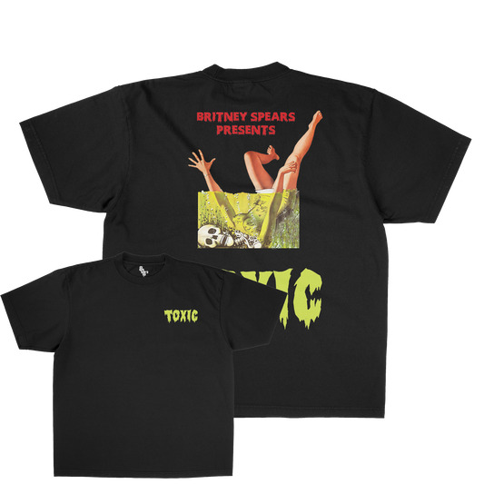Britney Toxic Horror Style Graphic Tee Front & Back Print