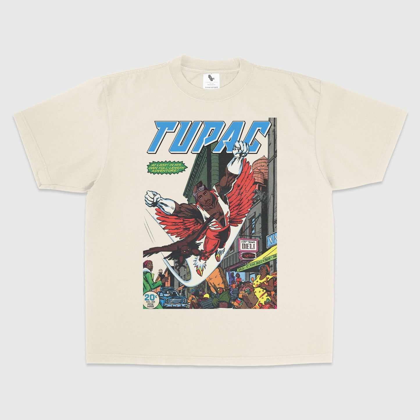 Tupac Superhero Comic Style Graphic Tee - 808's