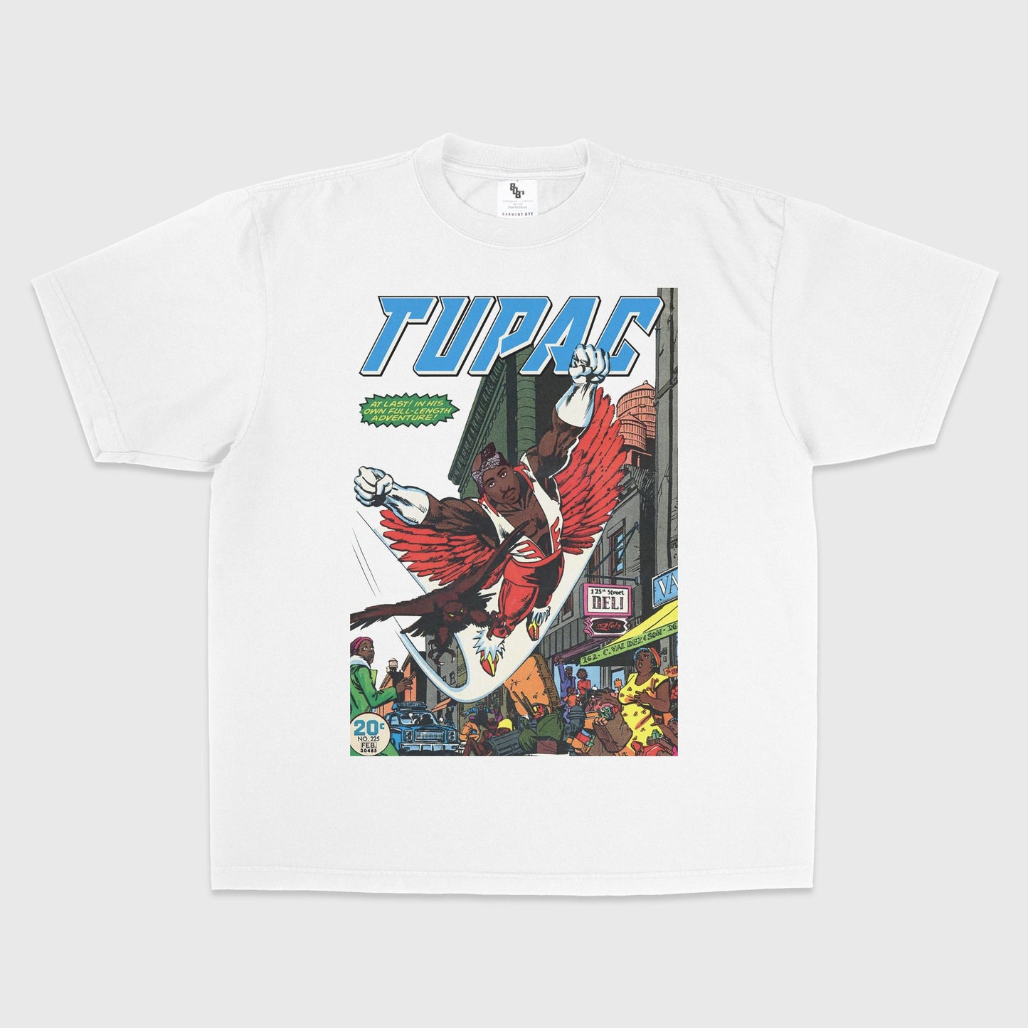 Tupac Superhero Comic Style Graphic Tee - 808's