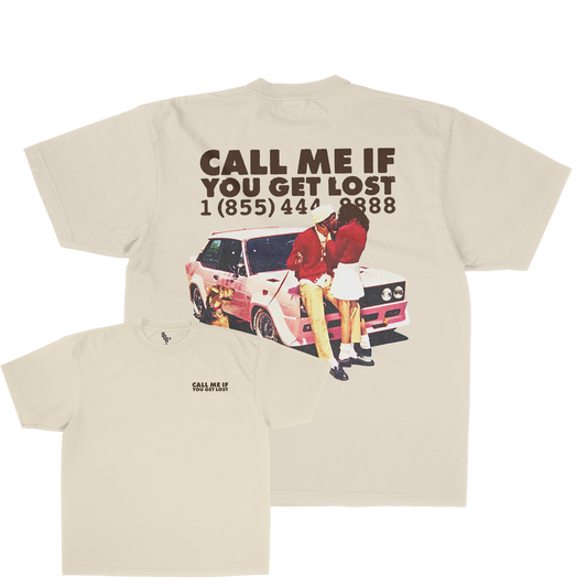 Tyler Call Me If You Get Lost Graphic Tee Front and Back Print