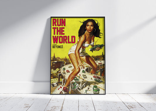 WHO RUNS THE WORLD INSPIRED RETRO MOVIE STYLE POSTER - 808's