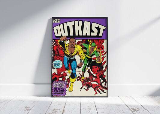 OutKast Comic Book Rap Superhero Graphic Poster